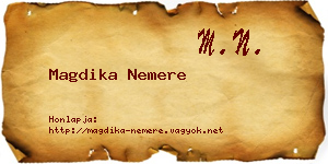 Magdika Nemere névjegykártya